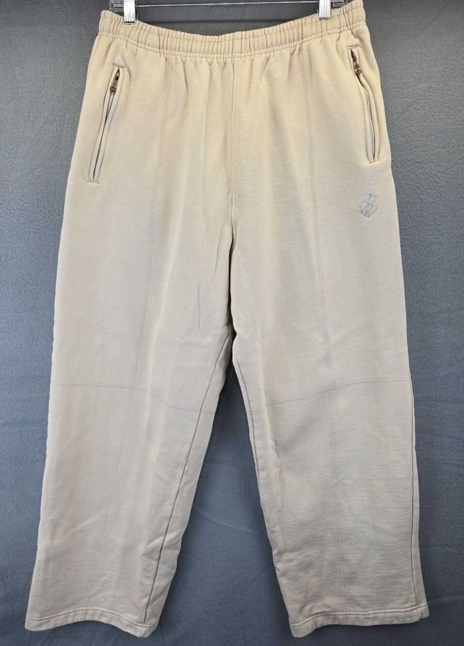 Vintage Y2K Rocawear Sweatpants Men’s Large Biege Baggy Streetwear Jay Z Kanye